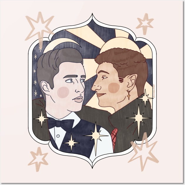 edwin and charles Wall Art by chiaraLBart